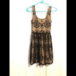 XS WET SEAL BLACK LACE DRESS